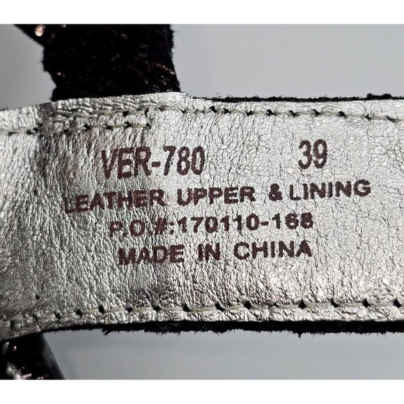 Alegria Womens Black Metallic Detailing Leather Verona Pewter Mosaic Sz 8.5 2319 - Picture 8 of 16